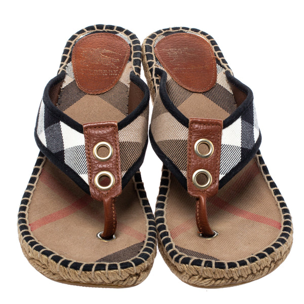 Burberry hot sale sandals wedges