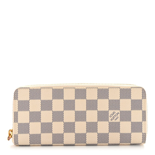 Damier Azur Clemence Wallet Rose Ballerine