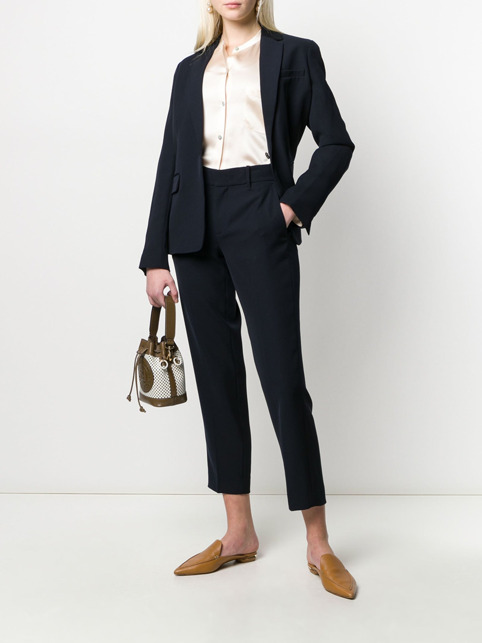 Tailored Single-Button Blazer