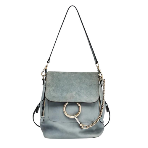 2-Way Suede Calfskin Faye Bag