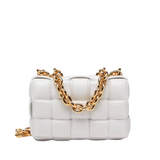 Lambskin Maxi Intreccio Padded Chain Cassette Crossbody Bag