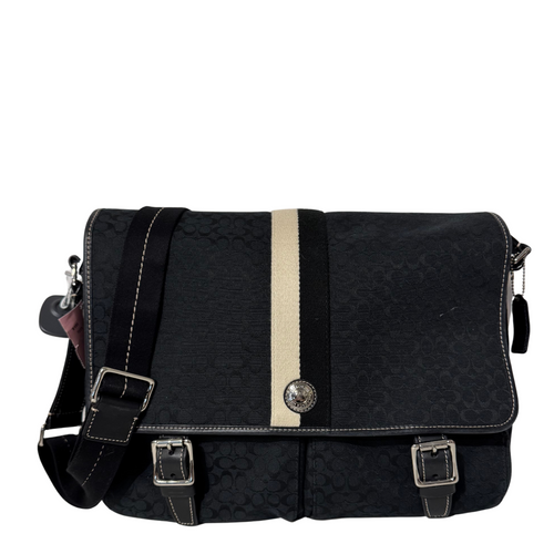 Black Large Messenger Bag