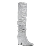 Smashing Silver Disco High Heel Boots 39.5