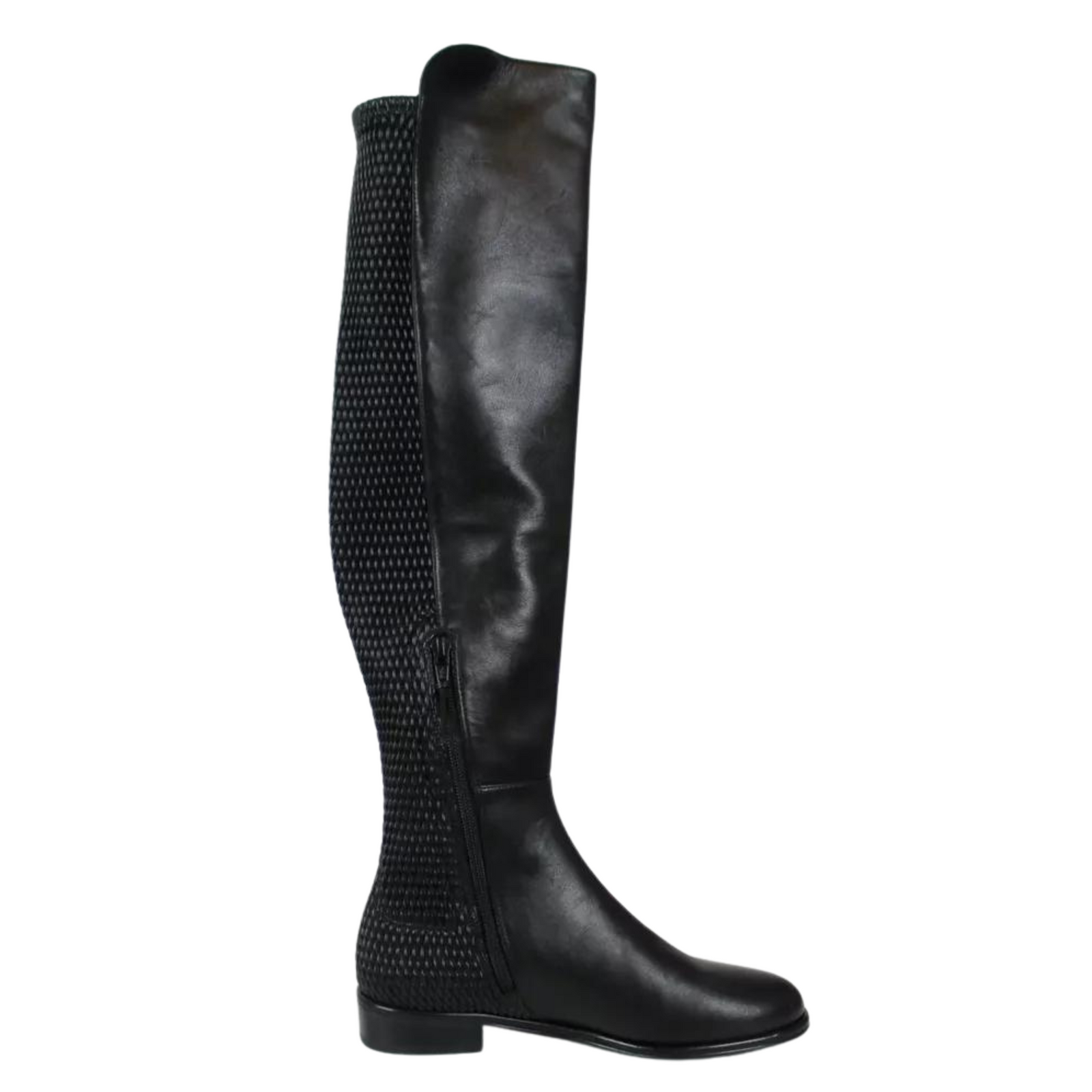 Alljenn Goat Leather Round Toe Over the Knee Boots 8.5