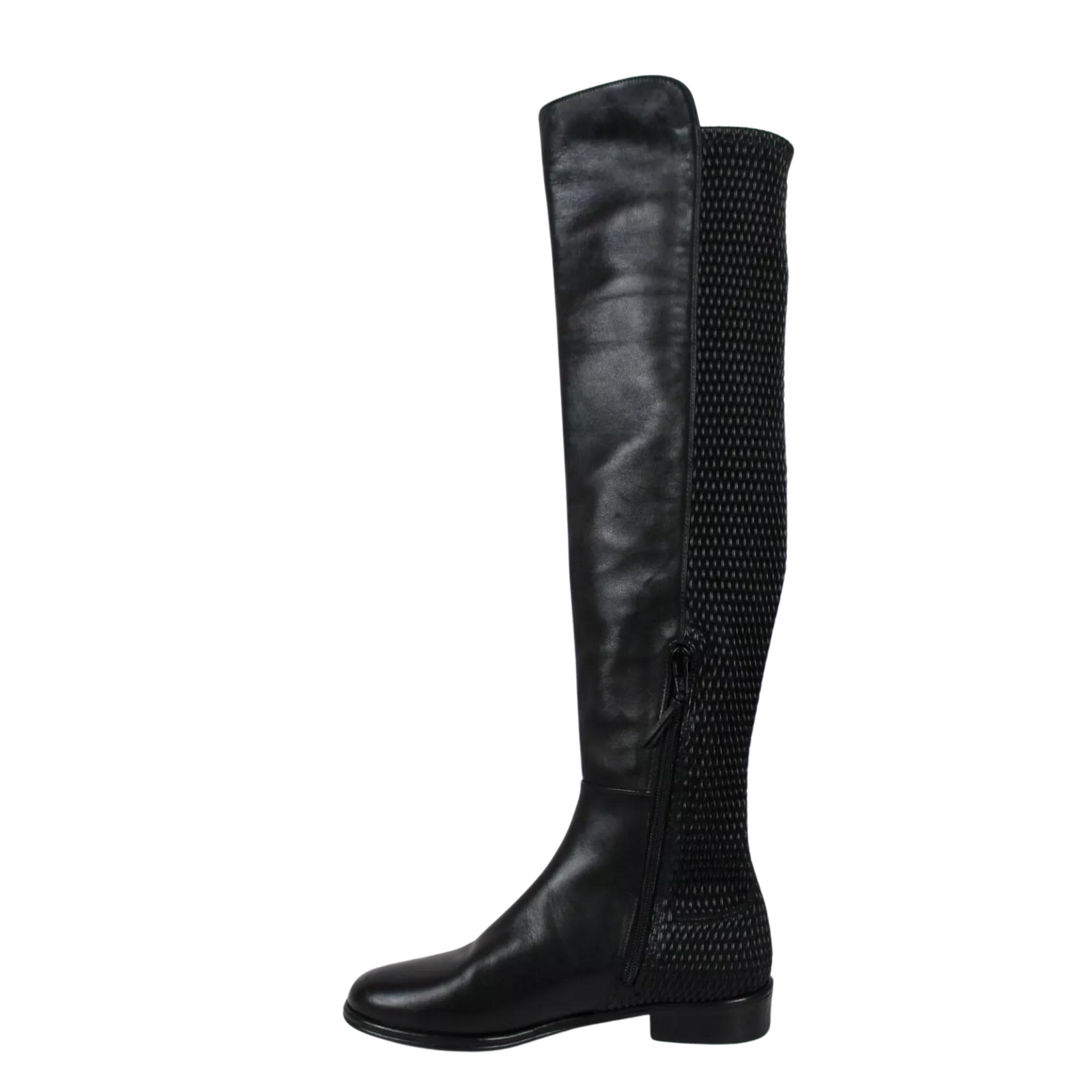 Alljenn Goat Leather Round Toe Over the Knee Boots 8.5