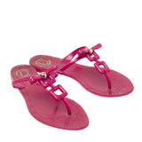 Pink Jelly Thong Sandals 39