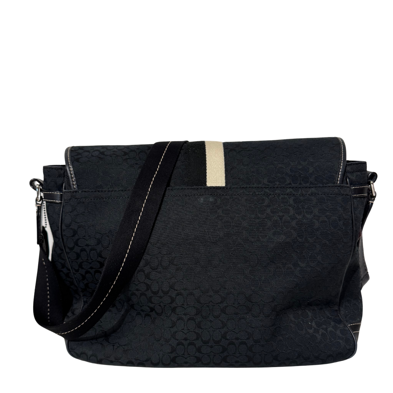 Black Large Messenger Bag