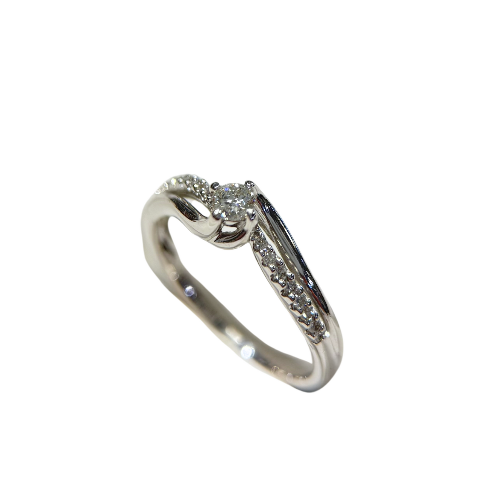 Certified Natural Diamond 14k White Gold