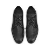 Black Calfskin Mens Formal Derby Shoes 8