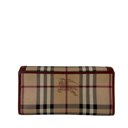 Nova Check Pattern Bifold Flap Long