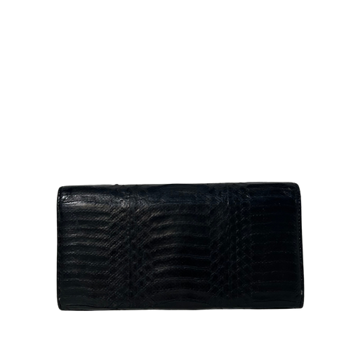 Python Leather Continental Wallet