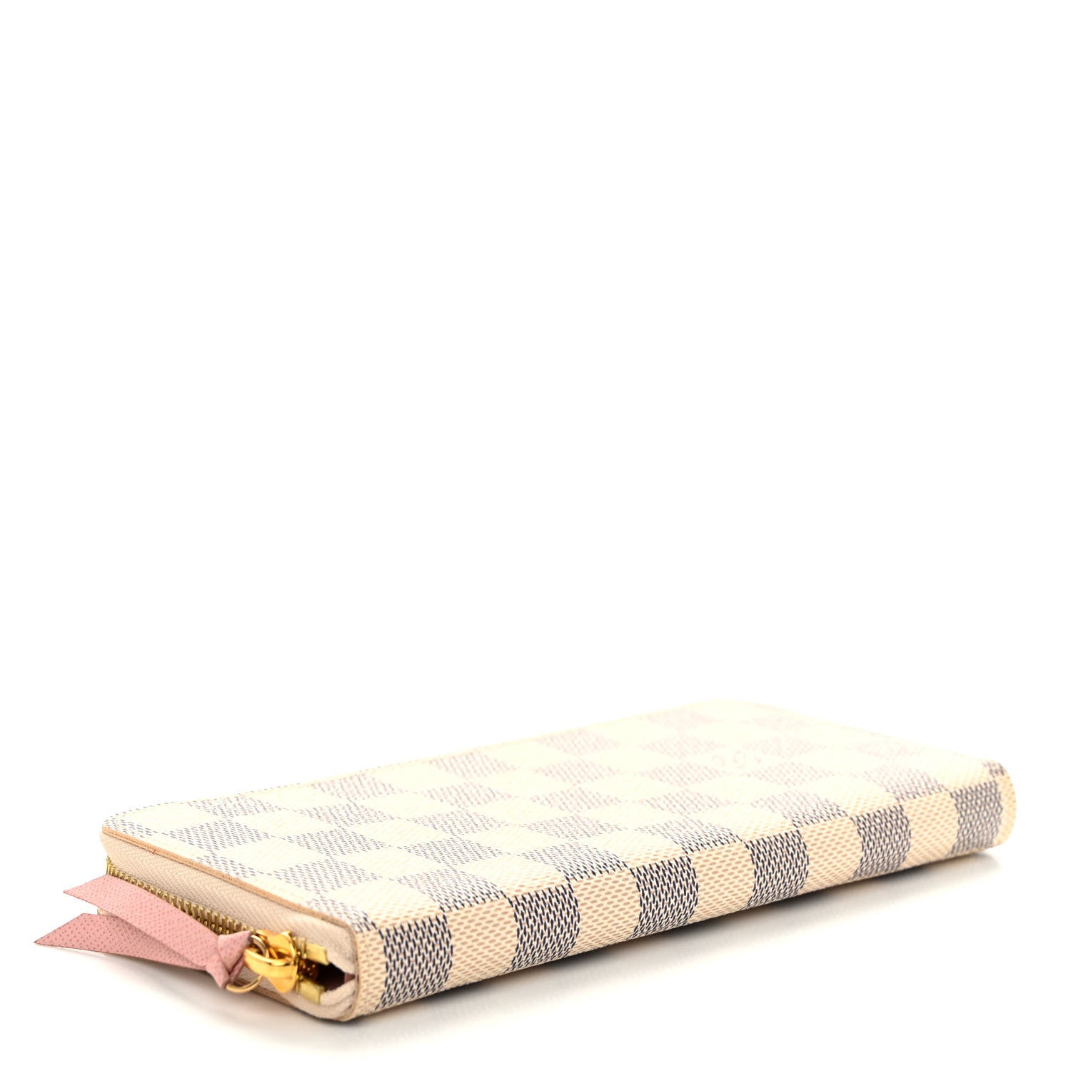 Damier Azur Clemence Wallet Rose Ballerine