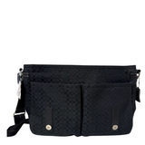 Black Large Messenger Bag