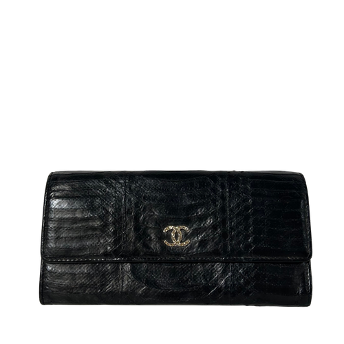 Python Leather Continental Wallet