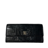 Python Leather Continental Wallet