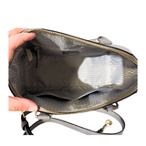 Grey Top Handle Bag