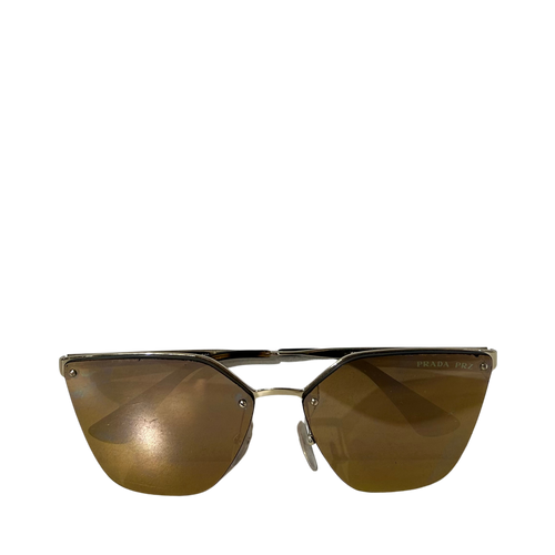 Mirror Gold Cat Eye Sunglasses