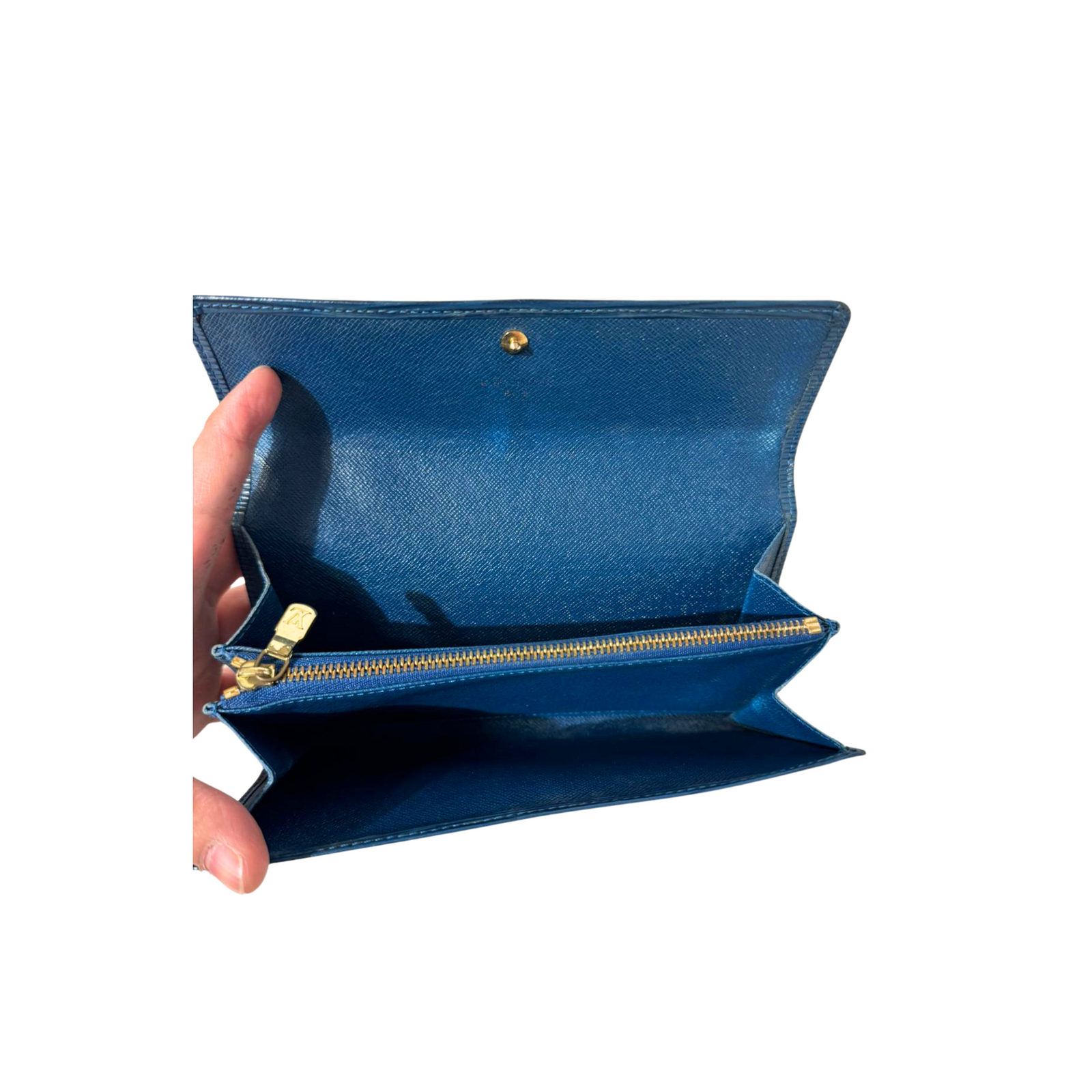 Epi Leather Wallet Blue