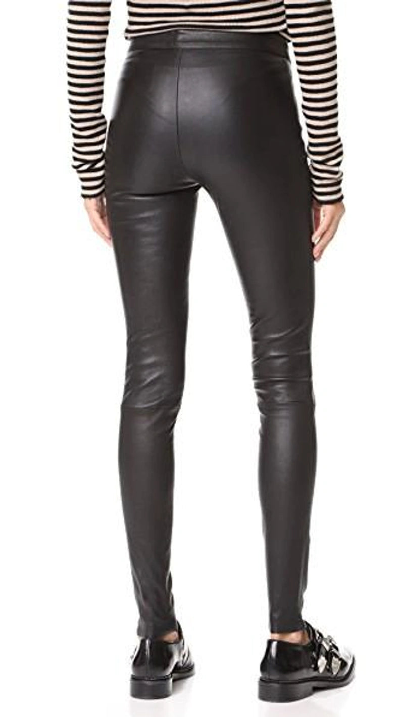 Navi Leather Pants