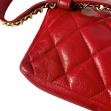 Chanel Quilted Envelope Belt Bag in Red