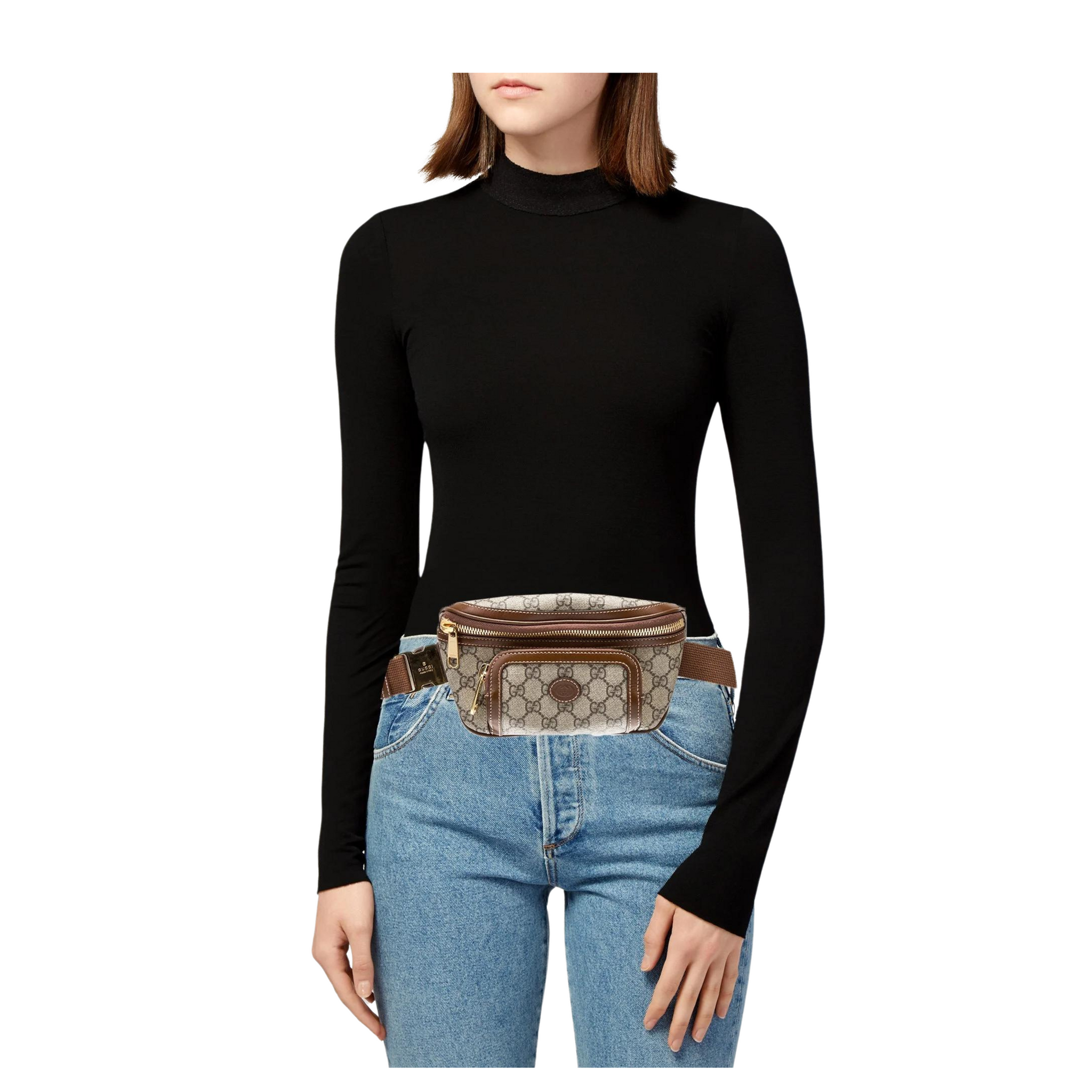 Unisex Belt Bag with Interlocking G