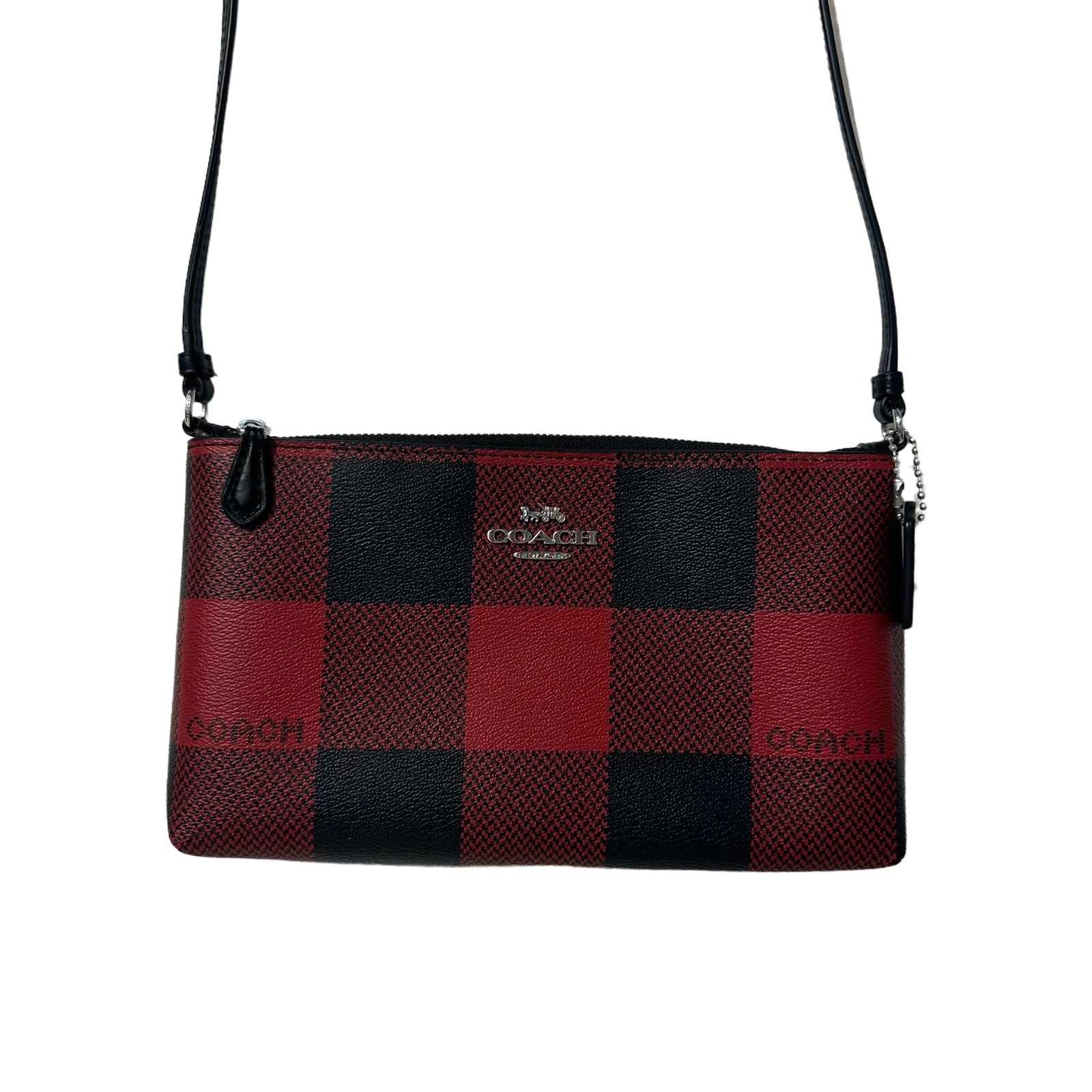 Red & Black Flannel Crossbody