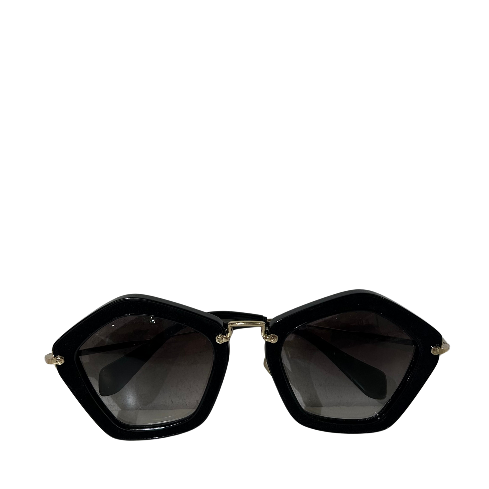 Black & Gold Angular Sunglasses