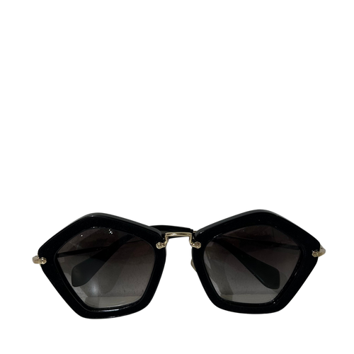 Black & Gold Angular Sunglasses