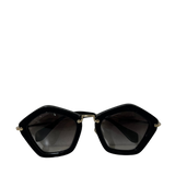 Black & Gold Angular Sunglasses