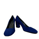 Blue Suede Heels - 9