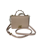 Light Pink Crossbody Bag with Pearls