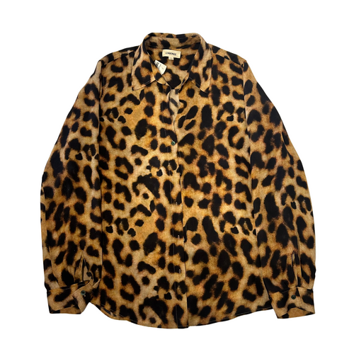 Silk Animal Print Polo Shirt