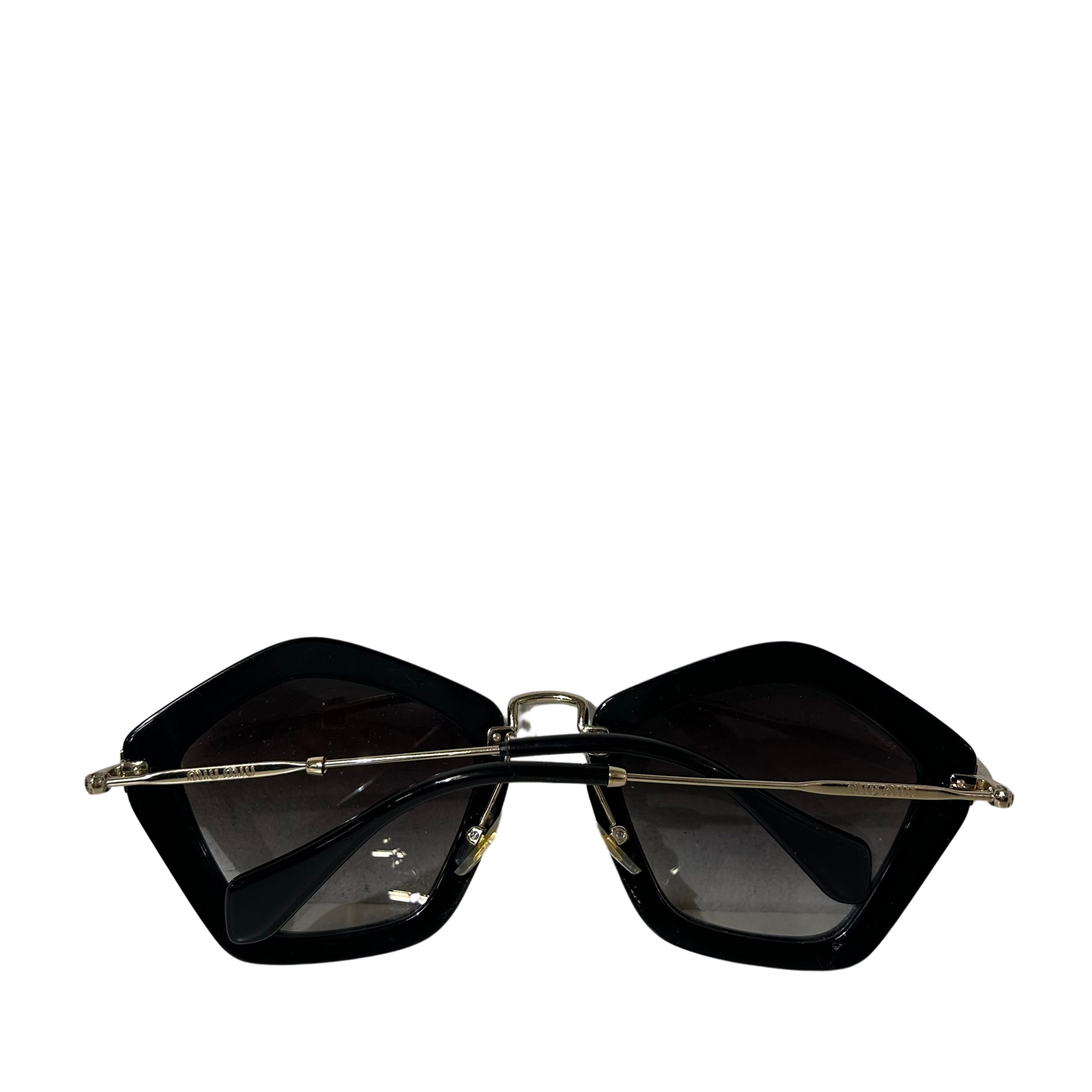 Black & Gold Angular Sunglasses