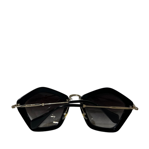 Black & Gold Angular Sunglasses