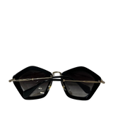 Black & Gold Angular Sunglasses