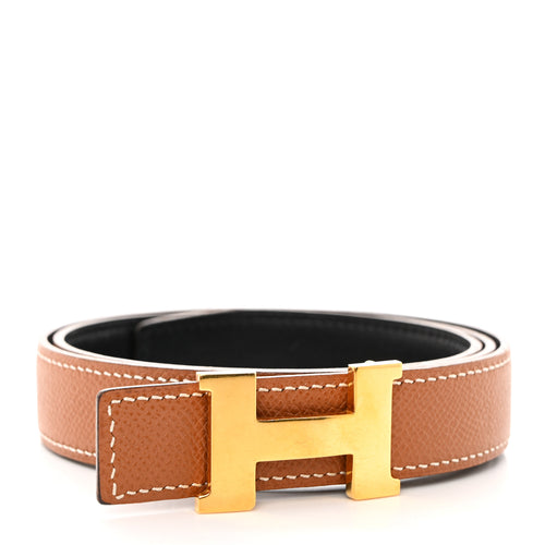 Constance H Belt Black Gold