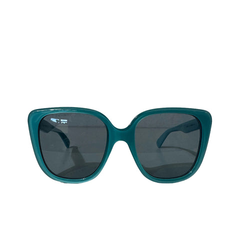 Retro Blue Square Frame Sunglasses