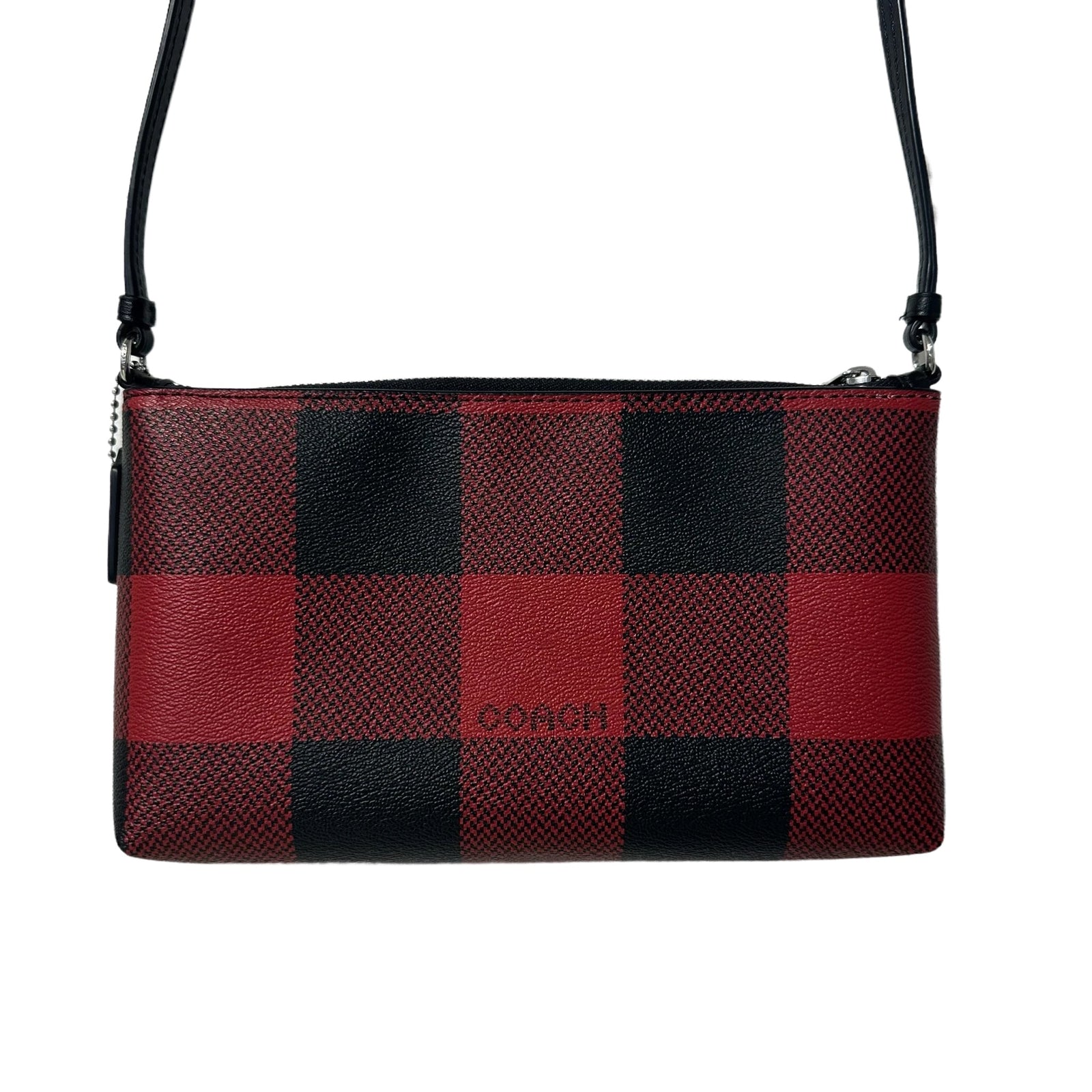 Red & Black Flannel Crossbody