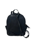 Black Backpack with Gold Embellishments