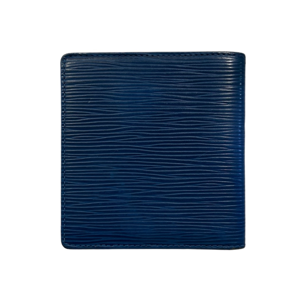 Epi Leather Bi-fold Wallet Blue