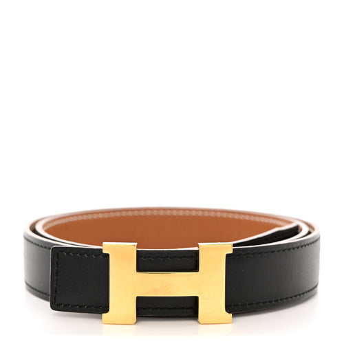 Constance H Belt Black Gold