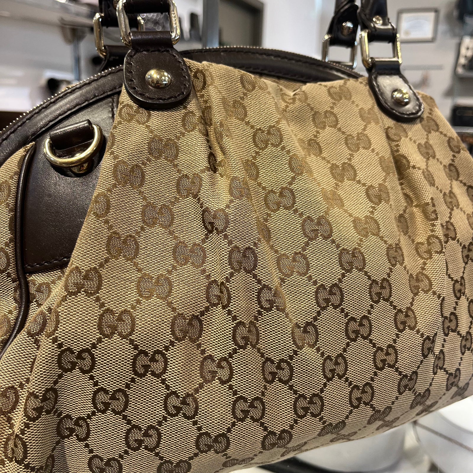 GG Monogram Canvas Bag