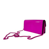 VLogo Patent Leather Crossbody Bag