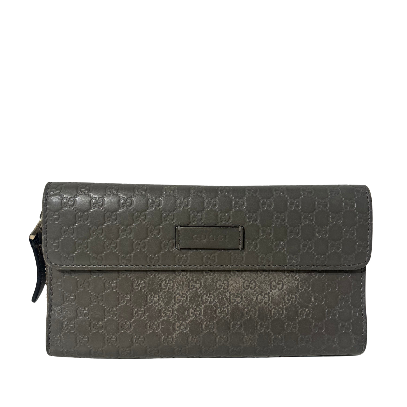 Microguccissima Pattern Leather Continental Wallet