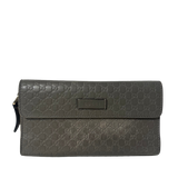 Microguccissima Pattern Leather Continental Wallet