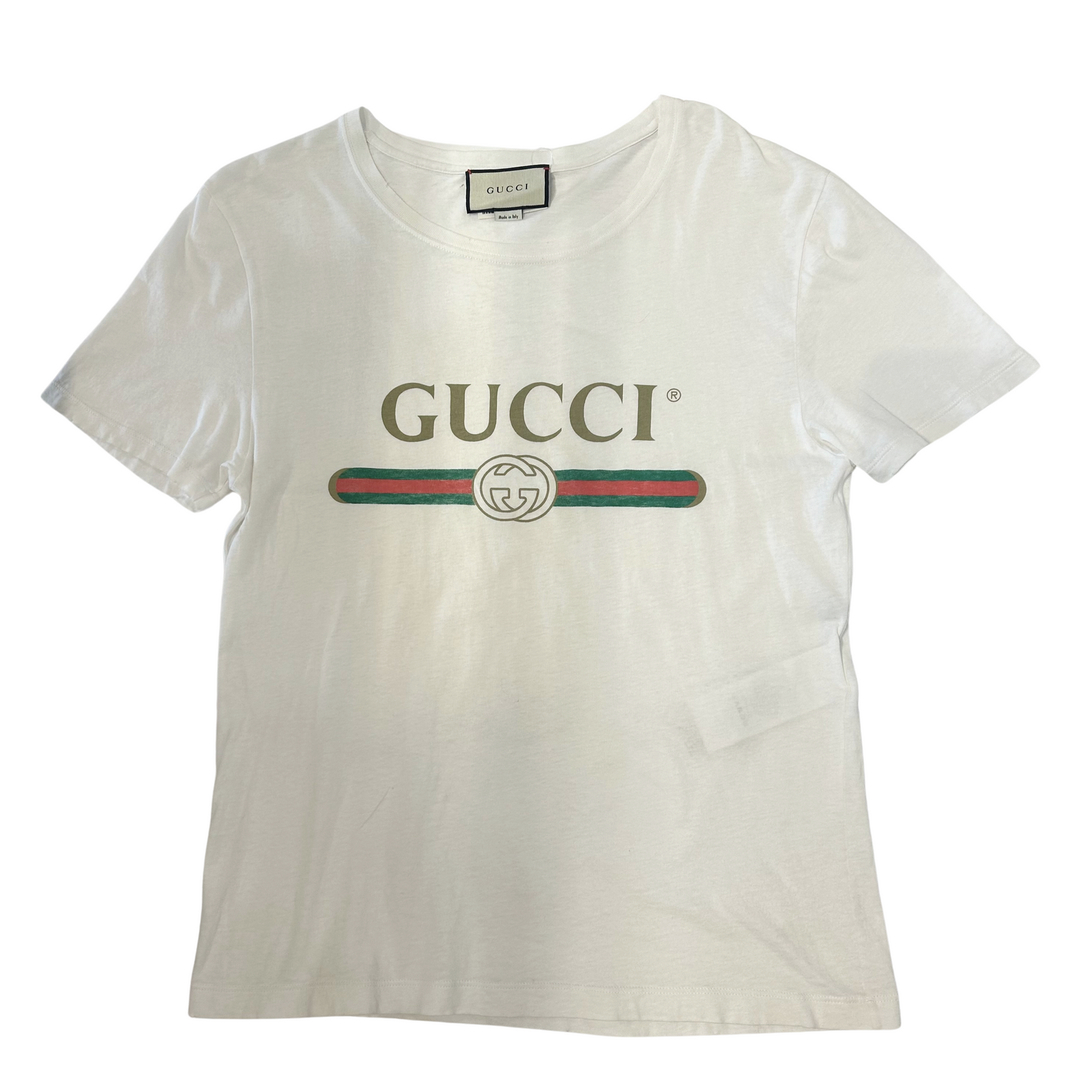 Unisex Washed T-shirt with UFO/Gucci Logo