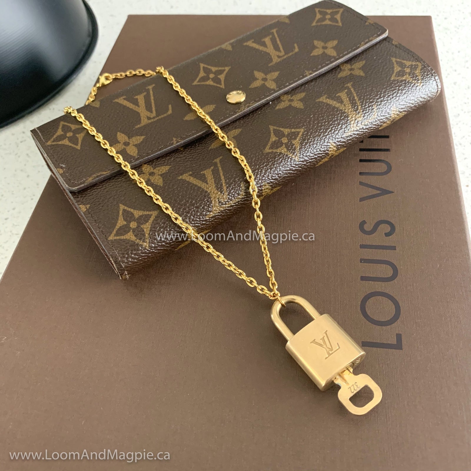 Repurposed LV Speedy padlock necklace – Paris California