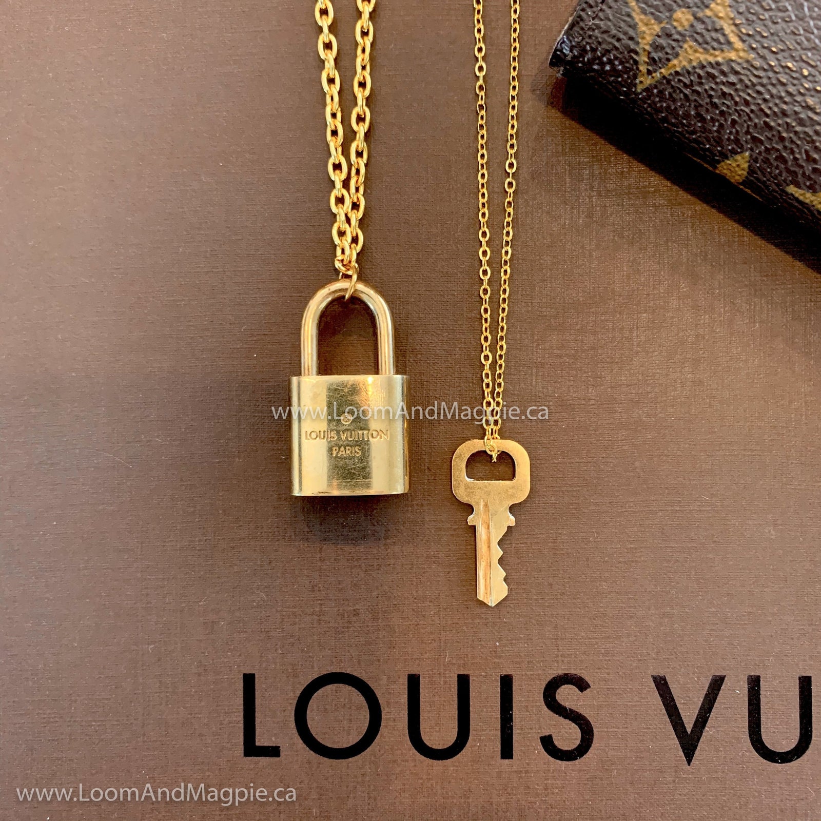 Louis Vuitton - Authentic Louis Vuitton PADLOCK SET repurposed to necklace  on Designer Wardrobe