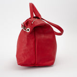 Le Pliage Cuir Red w/ Strap