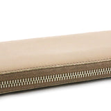 Nude Saffiano Long Zipper Wallet